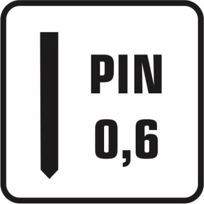 PIN Ø 0,6 SIN CABEZA