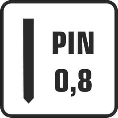 PIN Ø 0,8 SIN CABEZA